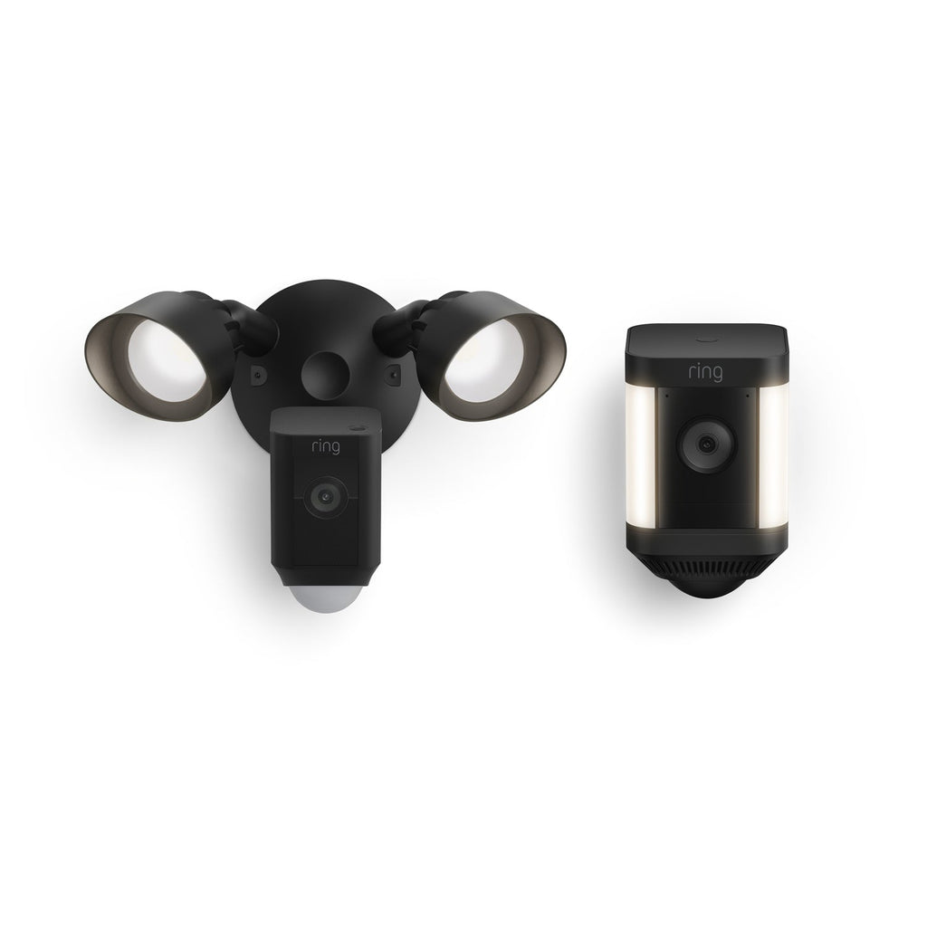 Front and Backyard Enhanced Kit (Spotlight Cam Plus Battery + Floodlight Cam Wired Plus)