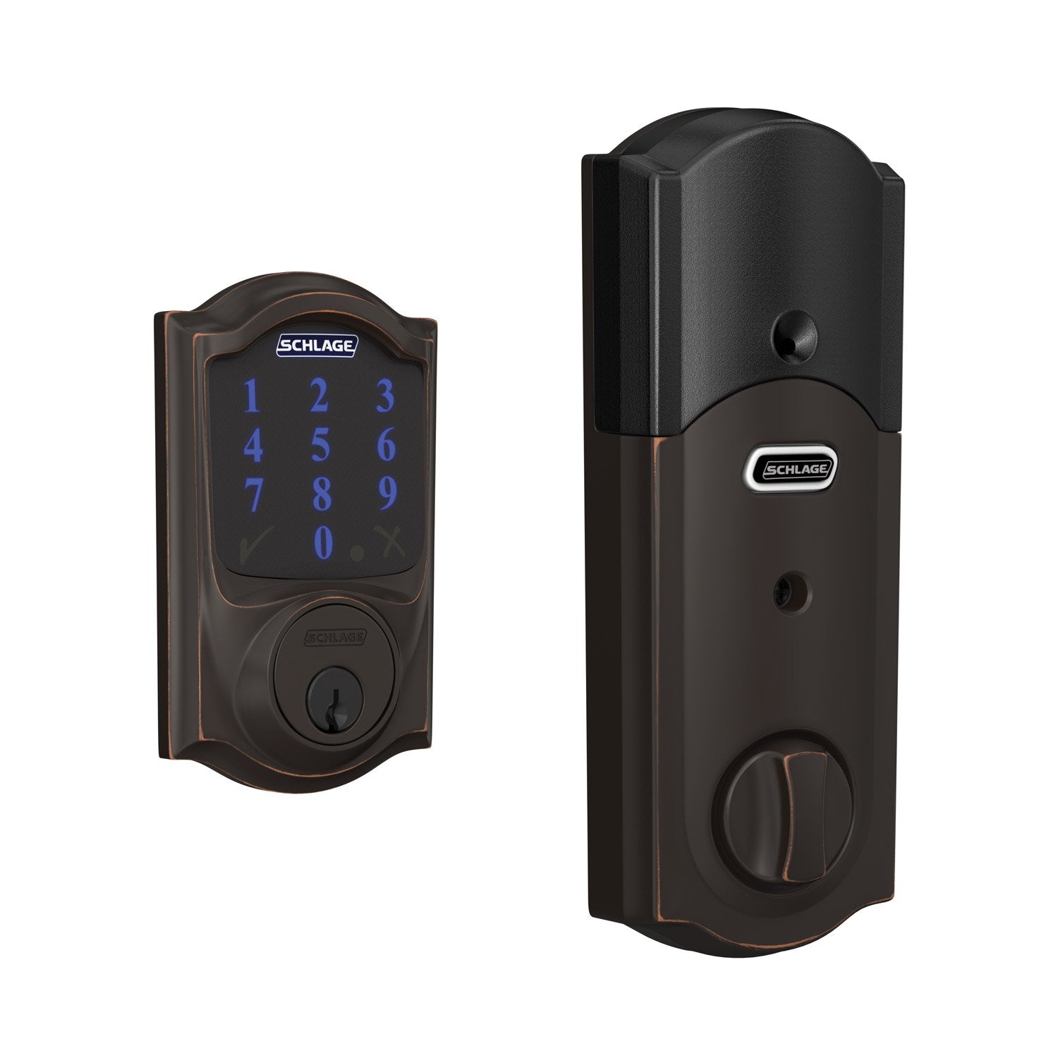Schlage Connect Smart Deadbolt, Z-Wave Plus Enabled (for Works with Ring Alarm Security System)