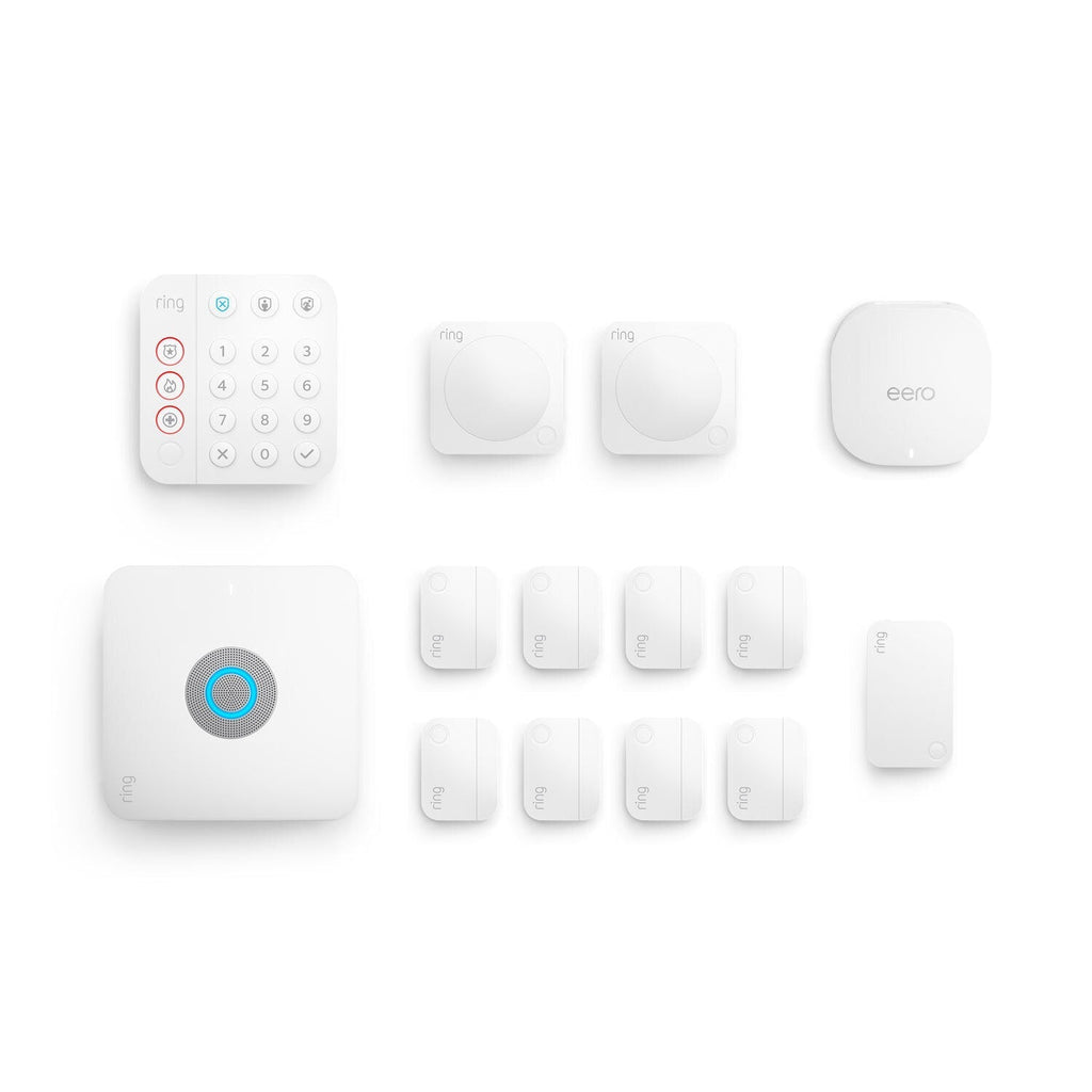 Alarm Pro, 13-Piece Kit (with built-in eero Wi-Fi 6 router and additional eero 6 Wi-Fi Router)