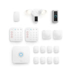 Alarm 14 Piece Security Kit + Wired Doorbell Pro &#40;Video Doorbell Pro 2&#41; + Floodlight Cam Wired Plus